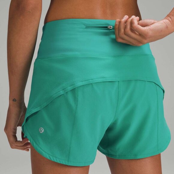 NWOT Lululemon Speed Up Shorts, High-Rise sz 14 Kelly Green - Picture 2 of 7